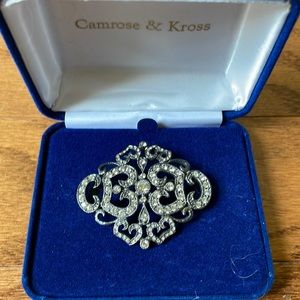 Jackie Kennedy Reproduction Silver and Diamond Brooch
